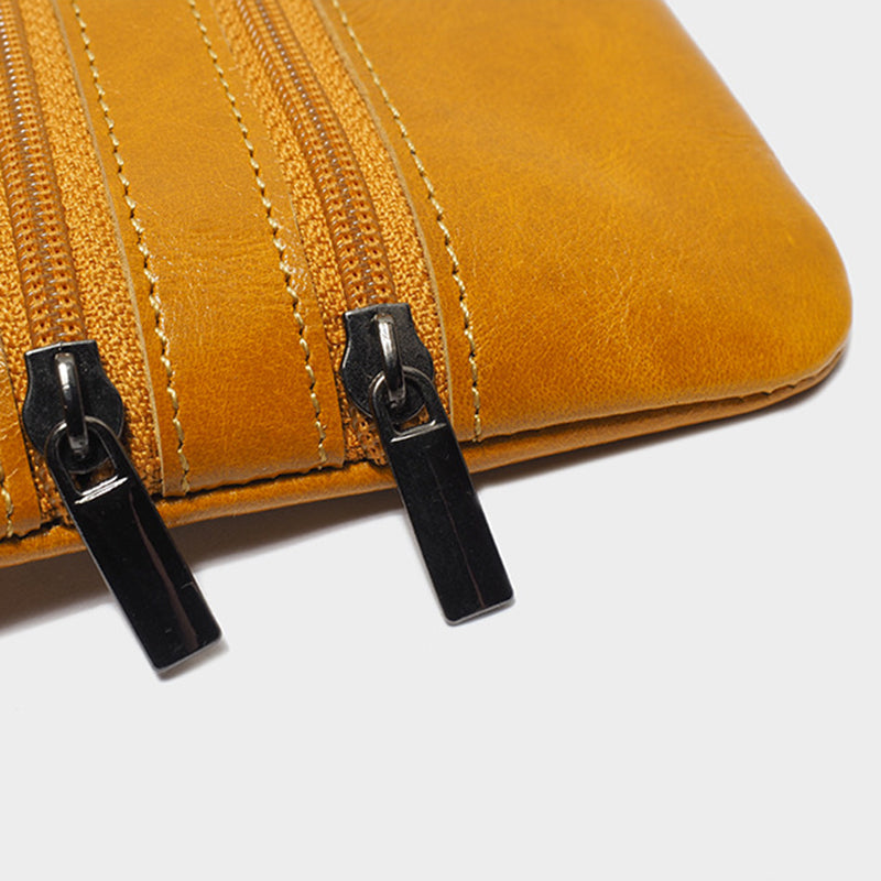 AP201 Stylish Cowhide Leather Small Wallet Zipper Pocket Design Cards Coins Cash Holder Purse AP201 Stylish Cowhide Leather Small Wallet Zipper Pocket Design Cards Coins Cash Holder Purse